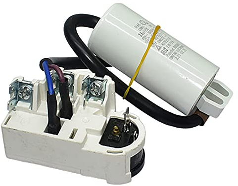 NUHFUFA TY-QZ-109 - Arrancador + condensador de 2.5uF, protector de sobrecalentamiento de sobrecarga, accesorios de relé de refrigerador para compresor de congelador y refrigerador Haier