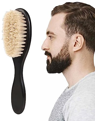 PW TOOLS Cepillo para peinar el cabello, cepillo para barba con cerdas , accesorios de peinado para hombres, regalo para padre, marido, hijo, novio