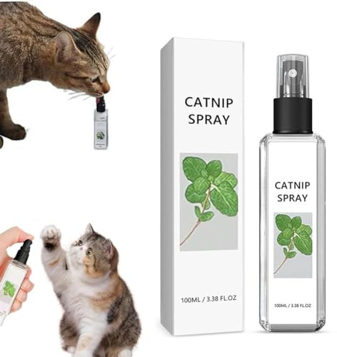 Herbal Cat Joy Katzenminze-Spray, 20/100 ml, Sellerie, Katzenminze-Spray für Indoor-Katzen, Kratzbaum, Katzentrainingsspray mit Katzenminze, Sellerie, Haustiere, Katzenminze-Spray für Katzen,