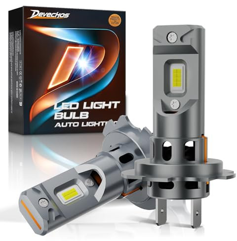 DeveChos H7 LED 30000LM Lampadine: Lampadina LED H7 120W per Auto - Sostituzione per Alogena - 6000K Bianco