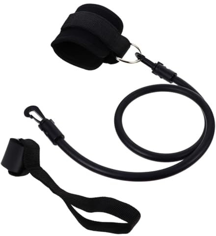 KITANDOVE 1 Satz Knöchelriemenabdeckung Fitness-trainingsgeräte Hüfttrainingsband Fitnessseil Mit Knöchelriemen Kabelbefestigungen Widerstandsband Sport Fitness-widerstandsbänder Nylon Black