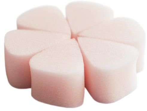 Eulenspiegel - 990193 - Spugne per effetti, 6 pezzi, a forma di cuneo, spugna per trucco per carnevale, Halloween, body painting