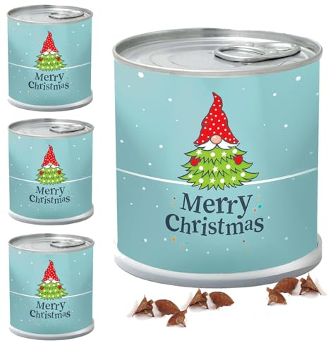 4 Stück MacFlowers Tannenbaum Nordmanntanne Anzuchtset, Alles enthalten, 10 Samen, Nachhaltig Schenken, Geschenk für Frauen und Männer, Adventskalender Wichteln