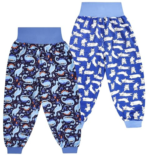 FLYISH DIRECT Baby Windelhosen, Baby Sleepy Windelhose für Kinder, 2 Stück Baby Töpfchen Trainingshose, L