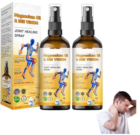 Ourlyard Magnesium Oil & Bee Joint Healing Spray,Ourlyard Magnesium Oil Bee Joint Healing Spray, Professionnel Bee Spray, Ourlyard Bee Arthritis Spray,Bee Pain and Bone Healing Spray (2)