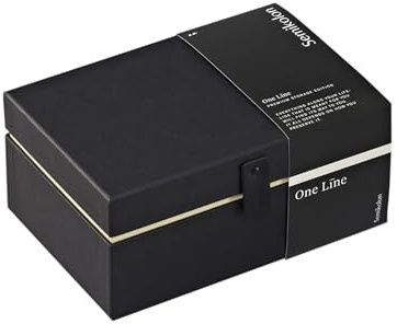 Semikolon 373068 Premium Aufbewahrungsbox One Line Edition - Geschenkbox Small 21,5 x 14,5 x 10 cm - Black