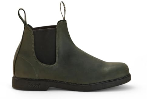 Unisex australiska Chelsea läderstövlar Rossi Booma 607, Färg: grön, 46 EU