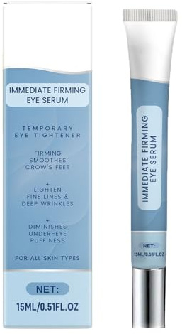 Siero per gli occhi rassodante istantaneo, riduce il gonfiore, rughe e occhiaie, crema rassodante sulle zampe di gallina, crema antietà e rimozione delle linee sottili, adatto per donne (1 pz)