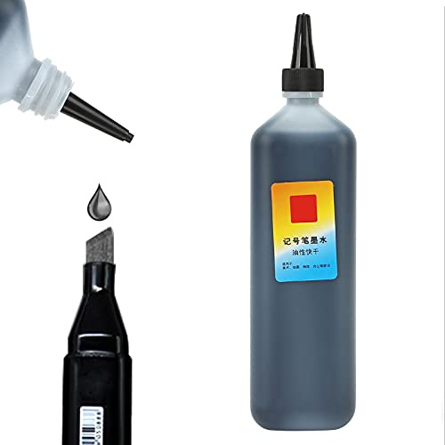 Nachfülltinte für Marker, Nachfülltinte für Permanentmarker, wasserdicht, lichtbeständig, ölig, geeignet für Marker, Posterstifte