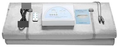 Sauna Box, Manta de Sauna for quemar grasa Slimmin for bajar de peso Spa Detox Control remoto infrarrojo, manta calefactora for modelador corporal en casa para la comodidad del hogar(Sliver)