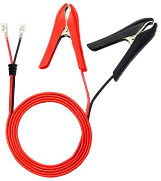 Leyisheng Battery Alligator Clip Extension Cable 1.8m 18AWG Heavy Duty Jumper Leads with Copper Clamps for Car/Motorcycle/ATV Battery Charging & Jump Starting (Red/Black)