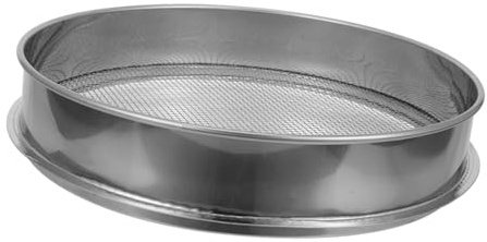Kisangel Tamiz De Acero Inoxidable para Tierra Tamiz De Malla Jardinería Bandeja De Tamizado para Rocas y Macetas