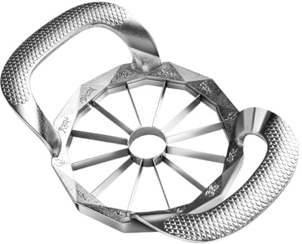 Tagliafrutta, levatorsoli for mele extra large a 12 lame, affettatrice e divisore for mele in acciaio inossidabile resistente e facile da usare