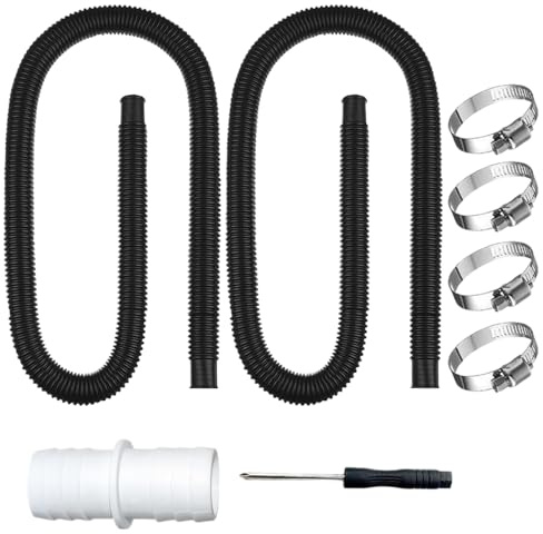 Rrlihjgu Tubo para bomba de piscina, 8 piezas, juego de tubos de repuesto para piscina – Spa para desagüe de agua, limpieza y mantenimiento exterior hídrico