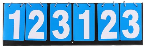 Alasum Tableau de Score Sportif Portable à Chiffres Clairs pour Tennis de Table Badminton Basketball Flip Scoreboard Polyvalent et Facile Utilisation