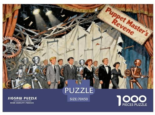 Puppentheater Hölzerne Puzzles Wasserfest 1000-teiliges Puzzle Für Erwachsene Unmöglich Herausfordernde Puzzlespiele