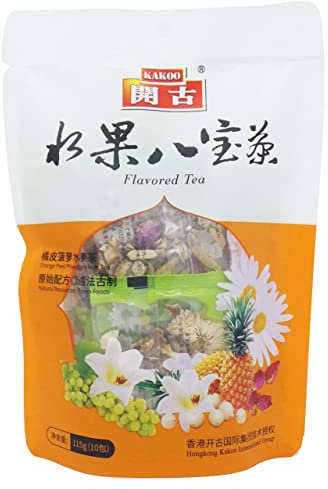 HK Kakoo International Group Chrysanthemum Rose Bud Flowering Tea, 15gx 10 Sachets, light