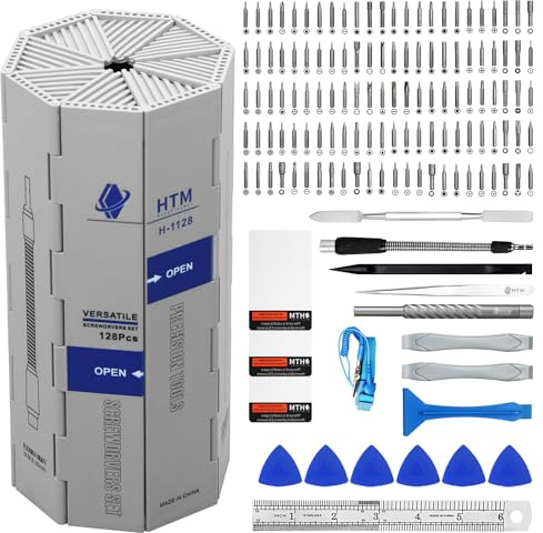 HengTianMei 142 in 1 Precision Screwdriver Set Professional Magnetic Repair Tool Kit for Computer, Laptop, Xbox, Macbook, Game Console (H1128)