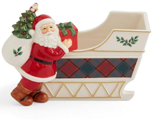 Weihnachtsmann Schlitten Schale - 20cm