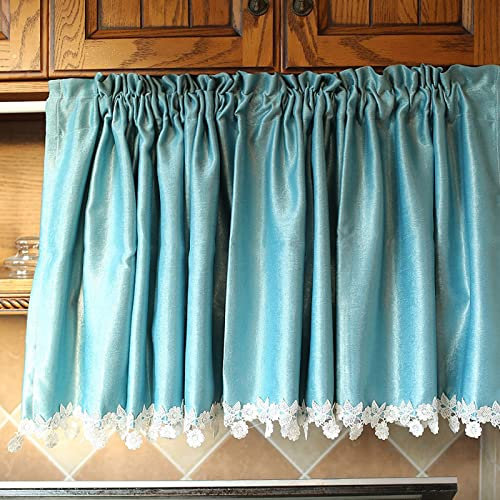 V3VOGUE Kurze Fenstervorhänge,Privatsphäre Bieten,Privatsphäre Fenstervorhang,Scheibengardine,Scheibengardienen,Für Schlafzimmer, Küche, Bad, Schrank,Kurz Küchengardinen (Size : W150xL29cm)