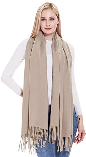 vimate Pashmina Wool Schal und Tuch, Damen Superweiche Wool Pashmina Schal Wrap für Abendkleider