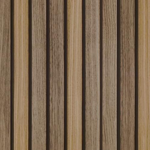 JOLIHOME Papier Peint Autocollant Effet Clôture en Bois Marron Jaunâtre à Décoller et Coller Rouleaux de Film Vinyle Imperméable et Résistant à L'huile pour Armoire de Cuisine 44,5x500cm