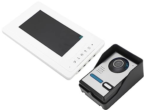 Système D'interphone Vidéo sans Fil, Interphone Vidéo pour Maison Intelligente, Kit D'interphone Vidéo HD 7 Pouces, écran LCD TFT AC100~240V (Prise UE)