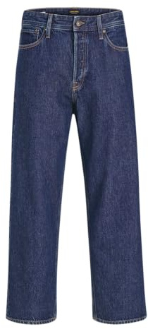 JACK & JONES herrjeans herr baggy fit jeans Jjialex Jjoriginal SBD 599 Noos säckig passform jeans, Blå denim, 33W / 34L