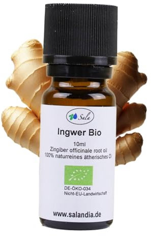 Sala Ingweröl Aroma ätherisches Öl naturrein BIO - zum Verzehr - 10 ml