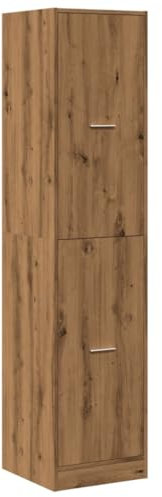 vidaXL Apothecary Cabinet Drawer Chest - Engineered Wood Artisian Oak - 40x41x174.5 cm - for Kitchen/Living Room/Office Storage Furniture