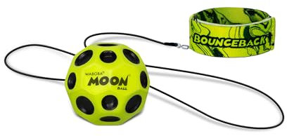 Waboba Bounceback x Returning Moon Ball - Leicht zu Greifen, Gelb - (60 mm), Einheitsgröße