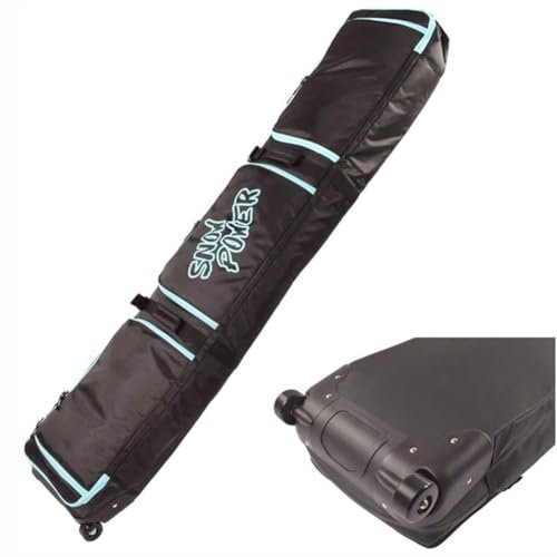 MegLob Ski-Rucksack Mit Rädern, Rucksack Mit Großer Kapazität Für Skifahren, Rollski Und Snowboard-Rucksack, Reisebäcke Für Erwachsene, Wasserresistente Rucksacks Für Skifahren, Camping
