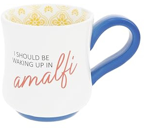 Pavilion Gift Company - Amalfi - 16 oz Stoneware Mug Coffee Tea Mediterranean Italian Summer Vibrant Drinkware