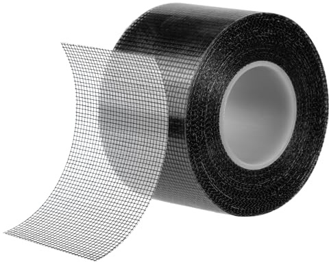 Fantasyon Nastro Adesivo di Riparazione per Zanzariere 50 mm x 10 m, Fibra di Vetro Nastro Ripara Zanzariere forte autoadesivo in fibra di vetro, per finestre e zanzariera