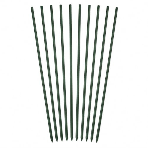 Set di 10 Supporti per Piante – Tutori in Acciaio Plastificato di Varie Misure – Pali per Pomodori, Bastoni e Paletti per Orto e Giardinaggio – Accessori per Vasi e Fioraio (210 CM)