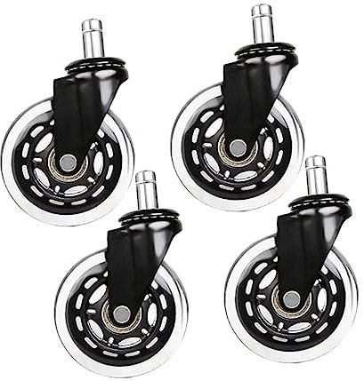 OSALADI 4pièces Lot De Roulettes Pour Chaise Convient à Meuble Bureau Sols Carrelage Remplacement Facile