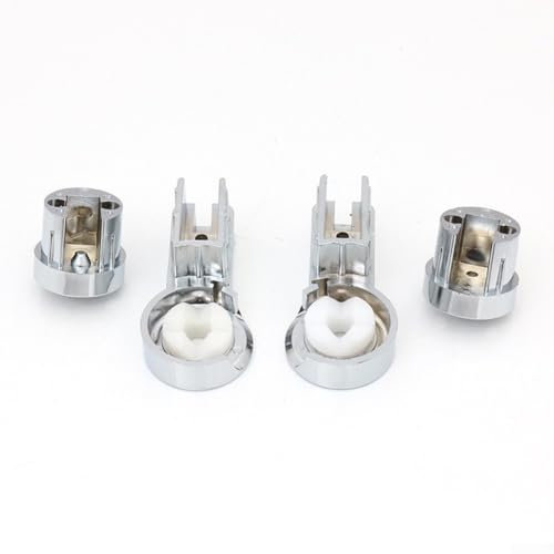 Soportes de bisagra de baño elegantes y resistentes para mamparas de ducha, soportes de ABS cromados adecuados para vidrio de 6 mm