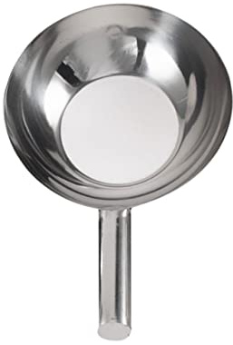 IMIKEYA Cucharón de Agua de Acero Inoxidable con Mango Corto Pala de Cocina Resistente y Práctica para Sopa Utensilio Doméstico para Uso Diario Cocina