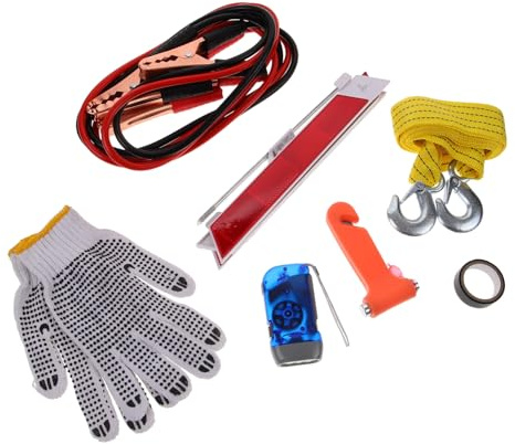 TOYANDONA Kit Voiture Multifonction de Dépannage Routier Compact et Trousse Sécurité pour Inspection Véhicule et Assistance Urgente