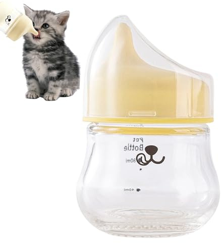 Biberon per cuccioli - Alimentatore per capezzoli anti-soffocamento da 4,33x2,56x2,56 pollici | Bottiglia per allattamento per gattini, dispenser di latte per animali domestici a tenuta stagna per gat