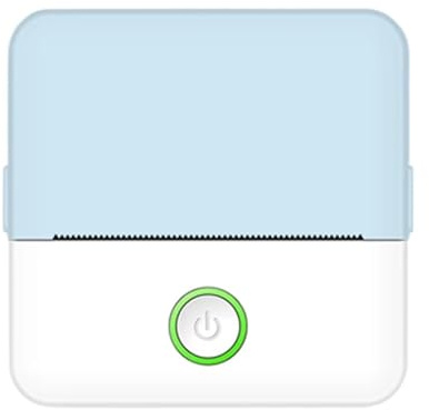 CCZRD Mini Impresora Térmica De Etiquetas Portátil HD, Bluetooth Resistencia For Estudiantes, Error, Título, Nota, Bolsillo Incorrecto, Impresión Sin Tinta Impresión Rápida Nítida Cada Etiqueta(Blue)
