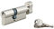 Cilindro europeo per serratura a pomolo SA 40Bx30mm, anti estrazione, nichel, 3 chiavi - THIRARD