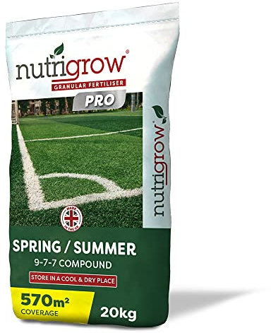 Nutrigrow Spring/Summer Pro Compound Lawn Fertiliser 9-7-7 20KG | Covers 570m²