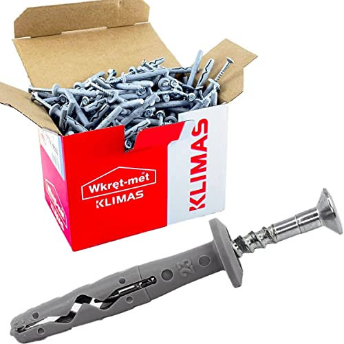 SMK 8 x 120 Impact Dowels - Pack of 100 Nail Dowels with Collar Cylinder Head