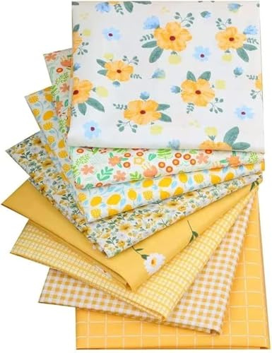 Hantverkstyger 8 st (40 cm x 50 cm) blommigt tryckt fett kvarter tygpaket 100 % bomull förskurna tygpaket för quiltning, lapptäcke, konst och hantverk, kläder, sömnad, gör-det-själv-projekt; (multi)