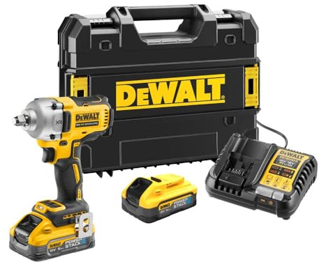 DEWALT DCF891H2T-QW Schlagschrauber 18V 2 Batterien 5Ah Powerstack 1/2 812Nm