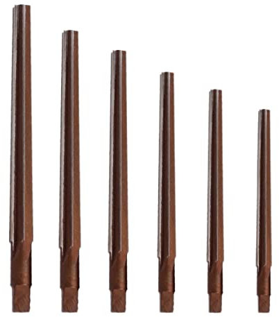 SPORTARC Kegelreibahle, 6 Stück, 1:50, Kegelschaft, manuelle Reibahle, 3/4/5/6/8/10 mm