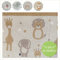 nidito Babydecke Baumwolle - 100% kuschelige GOTS Bio-Baumwolle - Löwe, Elefant, Giraffe, Beige, Grau, Natur | Junge/Mädchen Strickdecke Baby Decke Neugeborenen Baumwolldecke Baby