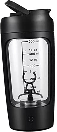 Fonowx Bottiglia shaker elettrico per proteine, 650ml Shaker Cups, per caffè frappè, Nero