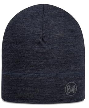 Buff®| Gorro Merino Lightweight Bufanda Multifuncional 100% Lana Merino, Senderismo, Aire Libre, Sostenible, Ligera, Fina, Hombre Mujer Talla única Azul
